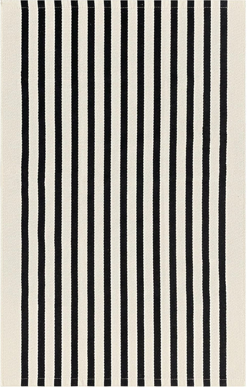 KILOCOCO Beige Striped Rug, 2.3'x3.6' Hand Woven Cotton Washable Indoor Outdoor Doormats for Front