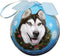 Shatter Proof Siberian Husky Christmas Ornament, Easy To Personalize