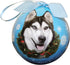 Shatter Proof Siberian Husky Christmas Ornament, Easy To Personalize