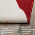 Kapaqua Red Solid Colored Runner Rug - Non Slip Rubber Grip Bottom, Pet Friendly Kitchen Hallway Carpet Runner 2x5