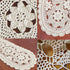 KEPSWET Cotton Floral Oval Handmade Crochet Lace Table Runner, Beige (12x60 inch)