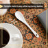 BTaT Tea Spoon Set of 12, White Porcelain Espresso Spoons, Ceramic Teaspoons for Loose Tea