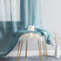 HLC.ME Lauren Semi Sheer Light Filtering Transparent Pocket Top & Back Tab Lightweight Floor Length Window Curtains, 2