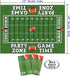 AnapoliZ Football Tablecloth Plastic | 3 Pcs Party Pack (54" x 72") | Rectangular Game Day Table Cover