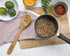 Talisman Designs Laser Etched Beechwood Slotted Cooking Spoons, Decorative Wooden Utensils