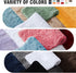 TECHMILLY U Shaped Super Soft Shaggy Bathroom Rugs, Absorbent Non-Slip Microfiber Bath Mat 24"x20"