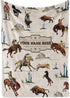 Personalized Cowboy Blanket for Boys, Cute Custom Name Throw for Kids, Classic