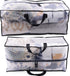 Clear Storage Bags, 3 Pack Zippered Moving Bags, Heavy Duty Transparent Totes for Packing and Organizing