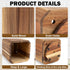 RedCall Acacia Wood Utensil Holder, 360° Rotating Large Cooking Organizer, Spoon Spatula Holder for Kitchen Counter