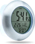 Extra Large Shower Clock with Suction Cups, Water Resistant Clock for Bathroom, Date and Temperature Display
