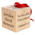 Palmetto Wood Shop Baby’s First Christmas Ornament - Laser Engraved Baby Block, Personalized Christmas Gift, Solid Wood