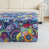 20"-22" Stretch Ottoman Cover Rectangular Waterproof Medium Printed Boho Footstool Cover Fit Width Foot Stool Ottoman