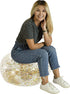 Air Candy Inflatable Ottoman BloChair Filled with Gold Glitter Perfect Inflatable Furniture for Kids