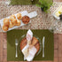 DII 100% Cotton Basic Everyday Ribbed Placemat Set, 13x19, Sage, 6 Piece