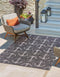 Unique Loom Outdoor Coastal Collection Area Rug - Ahoy (Charcoal/Ivory, 2' 2" x 3' 1" Rectangle)