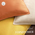 Pack 2, 12 20 Inch Foindtower of Decorative Linen Soild Throw Pillow Covers Soft Accent Lumbar Cushion Case Boho