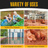 4'x100' 1 Houseables Plastic Mesh Fence, Construction Barrier Netting, Orange, Feet, Roll, Garden Fencing, Fences Wrap