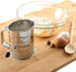 Norpro 3-Cup 2 Stainless Steel Rotary Hand Crank Flour Sifter With Wire Agitator