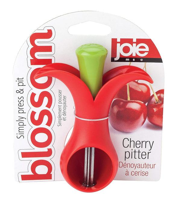 Joie Blossom Cherry Pitter, Comfortable Grip and Press Tool, Efficient Kitchen Gadget, BPA-Free