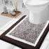 OLANLY Luxury Toilet Rugs U-Shaped, 24x20 Extra Soft Absorbent Microfiber Bathroom Rugs, Non-Slip Plush Bath Mat