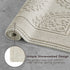 Jean Pierre New York Cotton StoneWash Medallion Bath Rug, 21x34 in., Light Taupe