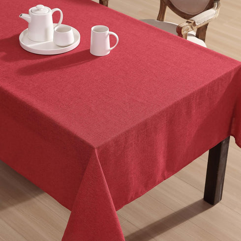 60" 84", Laura Ashley Harper Luxuriously Smooth Fabric Tablecloth for Formal or Casual Dining, Holiday, Banquet