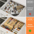 Mat,4 2 Set 12''to 24'',Hold 48 Kitchen,Cabinet,Drawers,Countertop AMBIRD Bamboo Spice Drawer Organizer with Non-slip