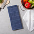 DII Basic Chef Collection, Assorted Terry Kitchen Towel Set, French Blue, 4 Piece
