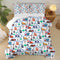 Cartoon Truck Comforter Set Twin: Construction Bedding Set for Boys Kids Children