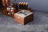 Espresso Knock Box Made of Sturdy Walnut Wood and Easy-Clean Stainless Steel Knockbox for Coffee Grounds