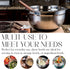 Bellemain Stainless Steel Non-Slip Mixing Bowls with Lids, 4-Piece Set