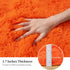 5x7 Area Rugs for Living Room, Orange Fluffy Shag Rug for Bedroom, Nursery and Indoor Floor, Soft and Comfy, Fuzzy