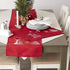 DII Christmas Kitchen Embroidered Table Décor Collection, Snowman Placemat Set, 13x19, Red, 4 Piece