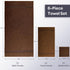 6 Set 625GSM 100% 2 2 2 Lavish Home Piece Bathroom Towels - Cotton Bathroom Essentials with Absorbent Wash Cloths, Hand