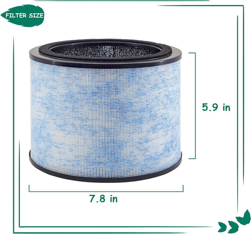 AP200 Filter Replacement, 2 Pack, Compatible with Instant® AP200 Air Purifier, H13 Grade True HEPA and Activated Carbon