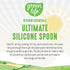GreenLife Cooking Tools, Silicone Spoon for Scooping and Mixing, Heat Resistant, Dishwasher Safe, Soft Pink