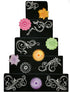 Designer Stencils C480 Five Scroll Cake Stencil Set, Beige/Semi-Transparent