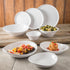 Carlisle FoodService Products Stadia Reusable Plastic Pasta Plate, Melamine, 9.5 Inches, White