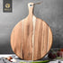 BILL.F Acacia Wood Pizza Peel, 10" Cutting Board, Cheese Paddle Board, 14x10x0.5 Inch