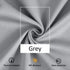 Pompom Full Blackout Curtains, Grey Window Curtains for Basement, 54 inches Thermal Insulated Room Darkening Drapes