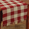 Park Designs Buffalo Check Table Runner - 54" Length - Garnet Color