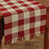 Park Designs Buffalo Check Table Runner - 54" Length - Garnet Color
