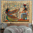 FEASRT Egyptian Gods Tapestry, Ancient Hieroglyphic Wall Hanging for Home Bedroom Living Room Decor, 80x60 Inches