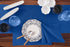 Solino Home Cotton Linen Placemats Set of 4, Blue 14 x 19 Inch Machine Washable Table Mats
