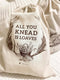Natural Organic Linen Bread Bags - 2 pack - Large 13 x15