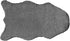 Walk on Me Faux Rabbit Area Rug, Plush Animal Rug, 100% Polyester, 24"x39", Black/White