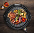 Elite Gourmet EMG-980B Smokeless Electric Tabletop Grill, 6-Serving, 14" Black, Nonstick, Dishwasher Safe