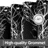 FMFUNCTEX 100% Blackout Curtains for Bedroom, 54 Inch Length Black Branch Panels for Living Room, Thermal Insulated 2