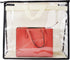 Vercord Clear PVC Handbag Dust-Free Cover, Moistureproof Purse Storage Bag with Handle Zipper for Closet Beige XXL
