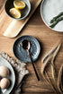 Spoon Rest for Kitchen Counter, Dark Gray Utensil Holder, Modern Farmhouse Decor for Spoons, Ladles, Tongs, Spatula